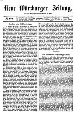 Neue Würzburger Zeitung Dienstag 2. Juni 1863