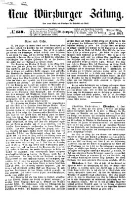 Neue Würzburger Zeitung Donnerstag 11. Juni 1863