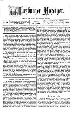 Würzburger Anzeiger (Neue Würzburger Zeitung) Freitag 23. Januar 1863