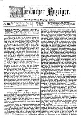 Würzburger Anzeiger (Neue Würzburger Zeitung) Mittwoch 6. Mai 1863