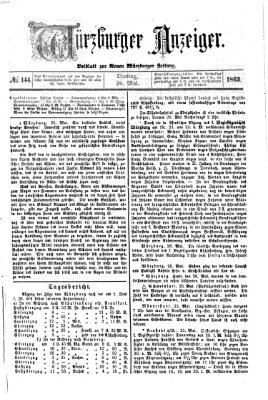 Würzburger Anzeiger (Neue Würzburger Zeitung) Dienstag 26. Mai 1863