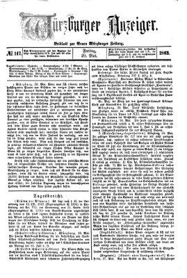 Würzburger Anzeiger (Neue Würzburger Zeitung) Freitag 29. Mai 1863