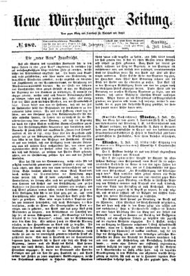 Neue Würzburger Zeitung Samstag 4. Juli 1863