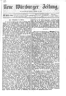 Neue Würzburger Zeitung Montag 6. Juli 1863