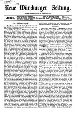 Neue Würzburger Zeitung Mittwoch 19. August 1863