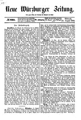 Neue Würzburger Zeitung Mittwoch 26. August 1863