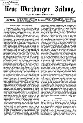 Neue Würzburger Zeitung Donnerstag 27. August 1863