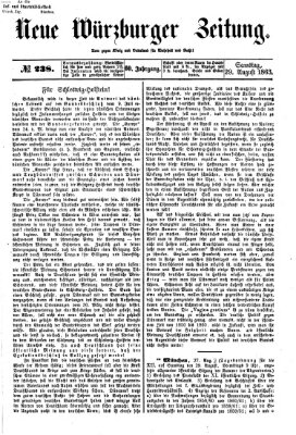 Neue Würzburger Zeitung Samstag 29. August 1863