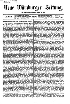 Neue Würzburger Zeitung Dienstag 15. September 1863