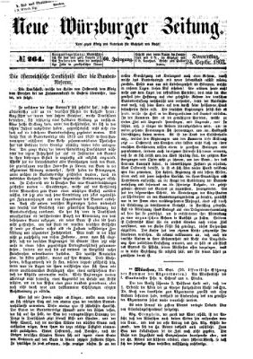 Neue Würzburger Zeitung Donnerstag 24. September 1863