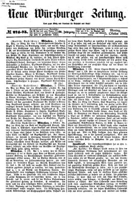 Neue Würzburger Zeitung Montag 5. Oktober 1863