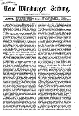 Neue Würzburger Zeitung Freitag 16. Oktober 1863