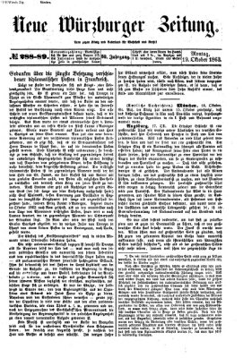 Neue Würzburger Zeitung Montag 19. Oktober 1863