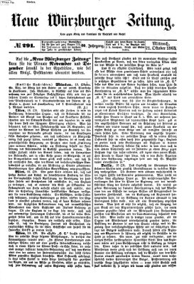 Neue Würzburger Zeitung Mittwoch 21. Oktober 1863