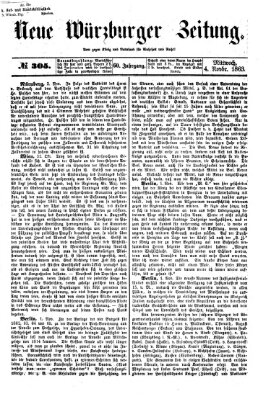 Neue Würzburger Zeitung Mittwoch 4. November 1863