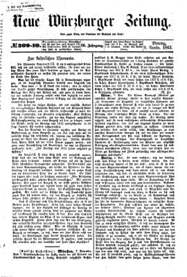 Neue Würzburger Zeitung Montag 9. November 1863