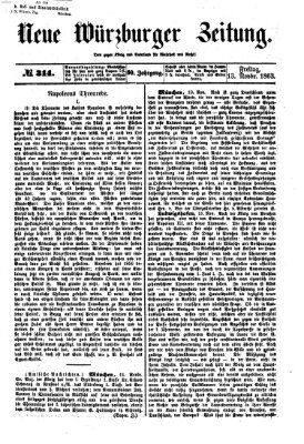 Neue Würzburger Zeitung Freitag 13. November 1863