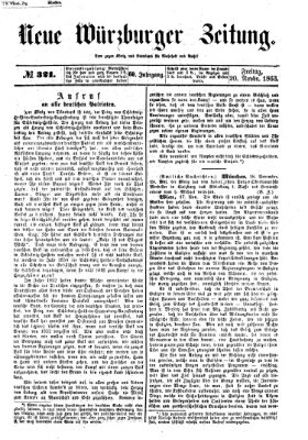 Neue Würzburger Zeitung Freitag 20. November 1863