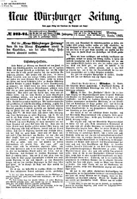 Neue Würzburger Zeitung Montag 23. November 1863