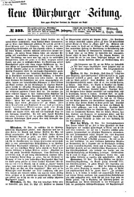 Neue Würzburger Zeitung Mittwoch 2. Dezember 1863