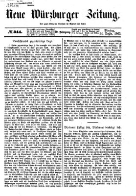 Neue Würzburger Zeitung Montag 14. Dezember 1863