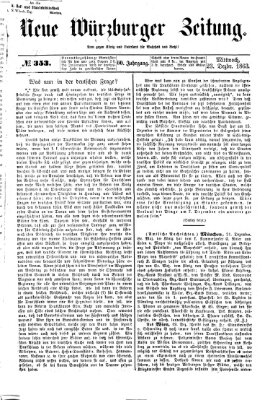 Neue Würzburger Zeitung Mittwoch 23. Dezember 1863