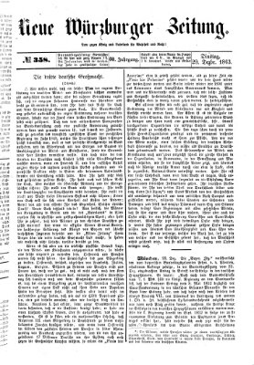 Neue Würzburger Zeitung Dienstag 29. Dezember 1863