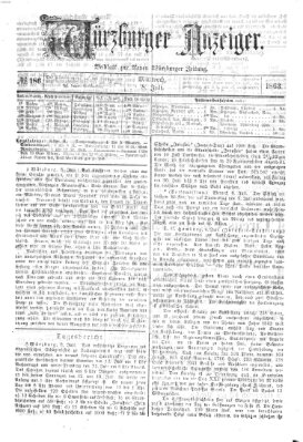 Würzburger Anzeiger (Neue Würzburger Zeitung) Mittwoch 8. Juli 1863