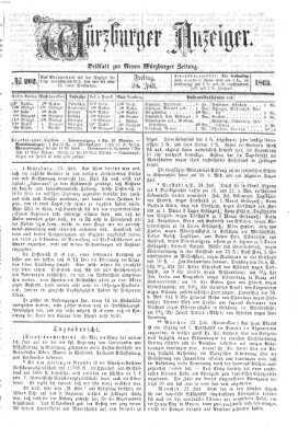 Würzburger Anzeiger (Neue Würzburger Zeitung) Freitag 24. Juli 1863