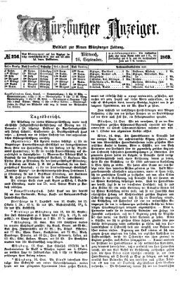 Würzburger Anzeiger (Neue Würzburger Zeitung) Mittwoch 16. September 1863