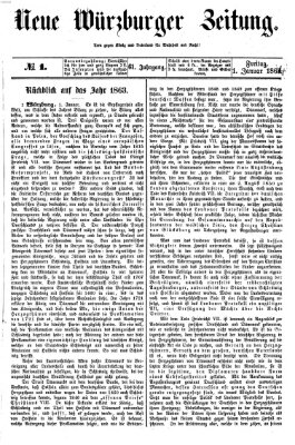 Neue Würzburger Zeitung Freitag 1. Januar 1864