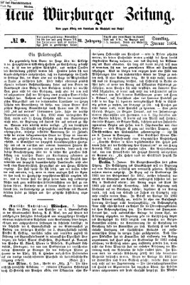 Neue Würzburger Zeitung Samstag 9. Januar 1864