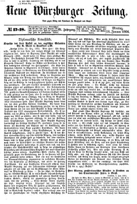 Neue Würzburger Zeitung Montag 18. Januar 1864