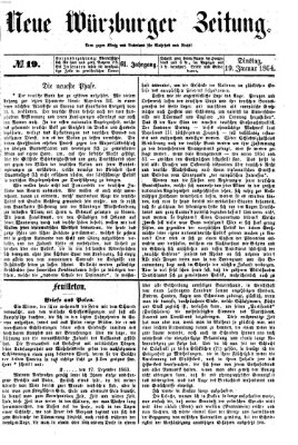 Neue Würzburger Zeitung Dienstag 19. Januar 1864