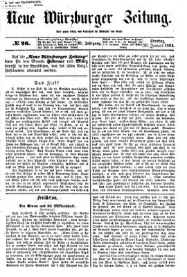 Neue Würzburger Zeitung Dienstag 26. Januar 1864