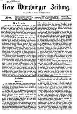 Neue Würzburger Zeitung Mittwoch 27. Januar 1864