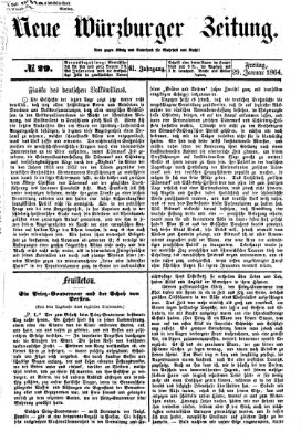 Neue Würzburger Zeitung Freitag 29. Januar 1864