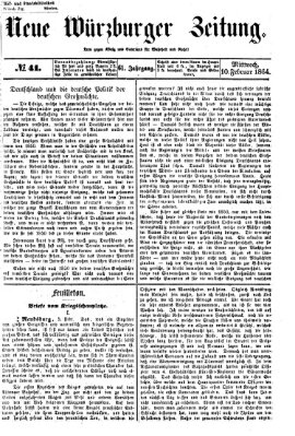 Neue Würzburger Zeitung Mittwoch 10. Februar 1864