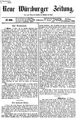 Neue Würzburger Zeitung Freitag 19. Februar 1864