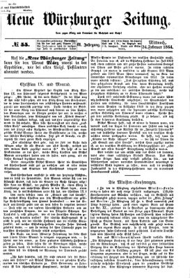 Neue Würzburger Zeitung Mittwoch 24. Februar 1864