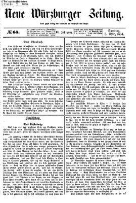 Neue Würzburger Zeitung Samstag 5. März 1864