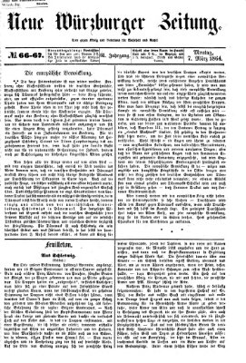 Neue Würzburger Zeitung Montag 7. März 1864
