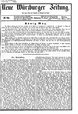 Neue Würzburger Zeitung Freitag 11. März 1864