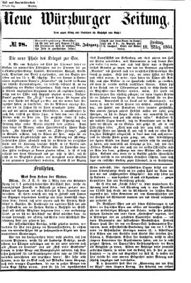 Neue Würzburger Zeitung Freitag 18. März 1864