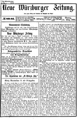 Neue Würzburger Zeitung Montag 21. März 1864