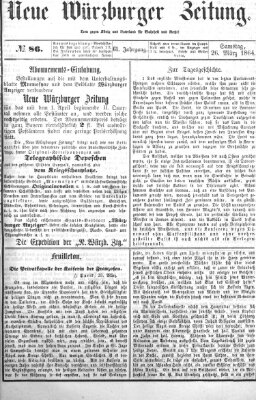 Neue Würzburger Zeitung Samstag 26. März 1864