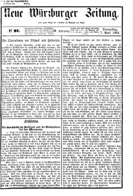 Neue Würzburger Zeitung Donnerstag 7. April 1864