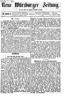 Neue Würzburger Zeitung Montag 11. April 1864