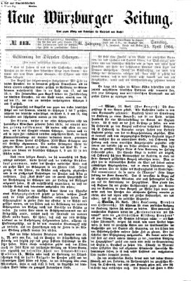 Neue Würzburger Zeitung Samstag 23. April 1864