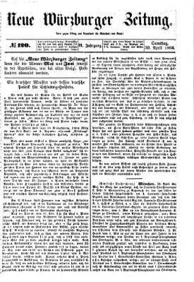 Neue Würzburger Zeitung Samstag 30. April 1864